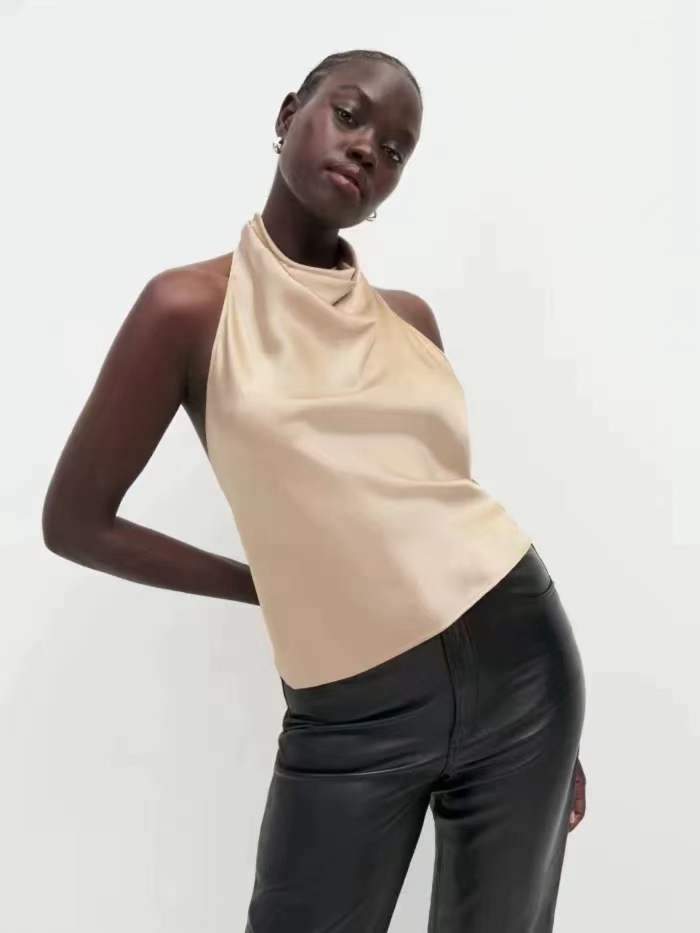 Reformation Iman Silk Top